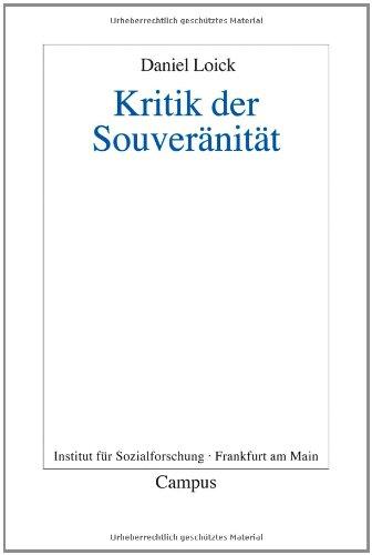 Kritik der Souveränität (Frankfurter Beiträge zur Soziologie und Sozialphilosophie)