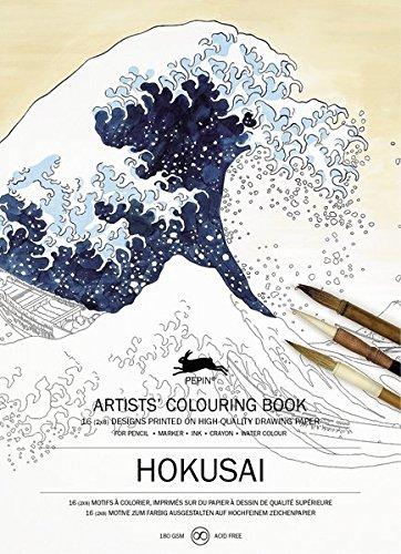 Artists' colouring book. Hokusai. Livret de coloriage artistes. Hokusai. Künstler-Malbuch. Hokusai