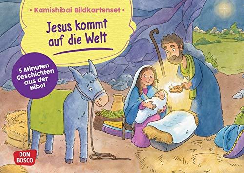 Jesus kommt auf die Welt. Kamishibai Bildkartenset. 5 Minuten Geschichten aus der Bibel