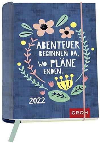 Abenteuer beginnen da, wo Pläne enden 2022: Wochenkalender mit 12 Postkarten (Terminplaner für die Handtasche)