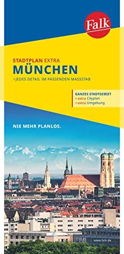 Falk Stadtplan Extra München 1:20 000: mit Ortsteilen von Dachau, Fürstenfeldbruck, Garching, Germering, Grünwald (Falk Stadtplan Extra Standardfaltung - Deutschland)