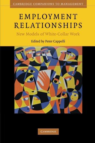 Employment Relationships: New Models Of White-Collar Work (Cambridge Companions to Management)