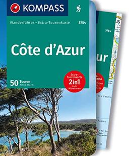 KOMPASS Wanderführer Côte d'Azur, Die schönsten Küsten- und Bergwanderungen, 50 Touren: mit Extra-Tourenkarte, GPX-Daten zum Download