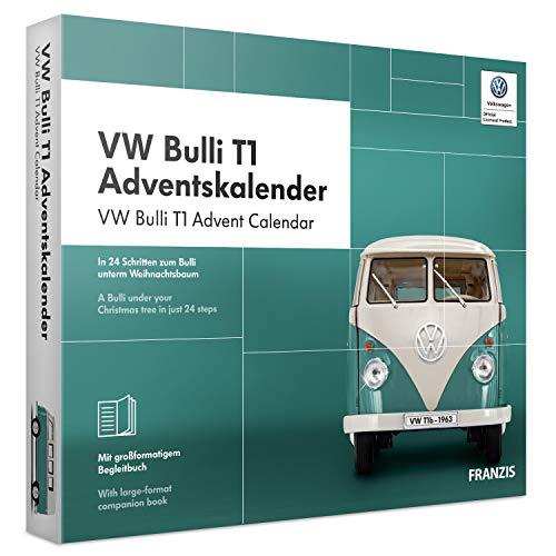 FRANZIS VW Bulli T1 Adventskalender 2019, In 24 Schritten zum Bulli unterm Weihnachtsbaum, Das Kultauto im Maßstab 1:43| Ab 14 Jahren