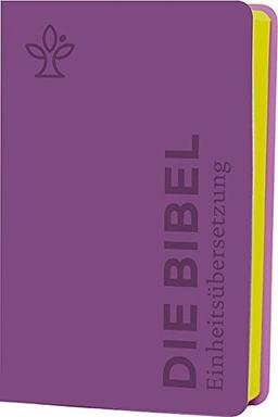 Die Bibel. Senfkorn, Handschmeichler lila: Einheitsübersetzung, Gesamtausgabe