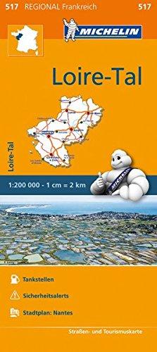 Michelin Loiretal: Straßen- und Tourismuskarte 1:200.000 (MICHELIN Regionalkarten)