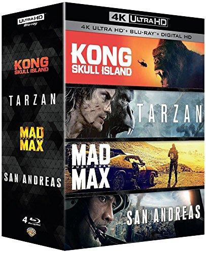 Kong : Skull Island + Tarzan + Mad Max : Fury Road + San Andreas - Coffret 4k Ultra HD [4K Ultra HD]