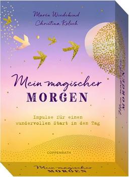 Mein magischer Morgen: Impulse für einen wundervollen Start in den Tag: 38 Karten in Schmuckschachtel mit Goldfolie und Begleitheft mit anregenden Texten