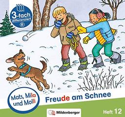 Mats, Mila und Molli – Heft 12: Freude am Schnee - B: Eine Geschichte in drei Schwierigkeitsstufen