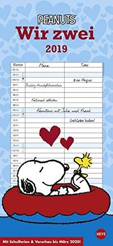 Peanuts Planer Wir zwei - Kalender 2019