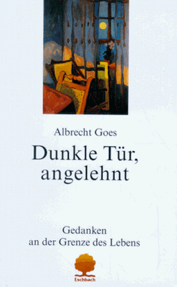 Dunkle Tür, angelehnt