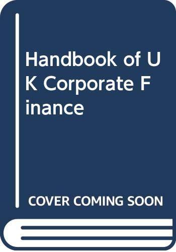 Handbook of UK Corporate Finance