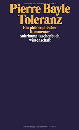 Toleranz: Ein philosophischer Kommentar (suhrkamp taschenbuch wissenschaft)