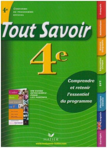 Tout savoir 4e