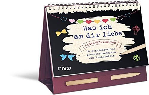 Was ich an dir liebe – Postkarten: 16 geheimnisvolle Liebesbotschaften zum Freikratzen