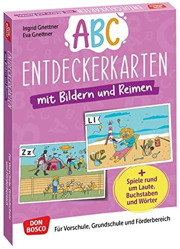 Abc-Entdeckerkarten mit Bildern und Reimen: Spiele rund um Laute, Buchstaben und Wörter. Für Vorschule, Grundschule und Förderbereich. Mit ... fördern und sichern. Übungen und Spiele)