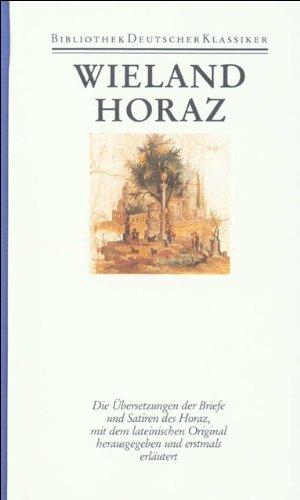 Werke, 12 Bde., Ln, Bd.9, Übersetzung des Horaz