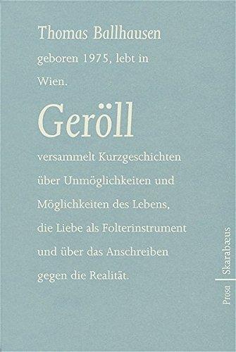 Geröll: Prosa