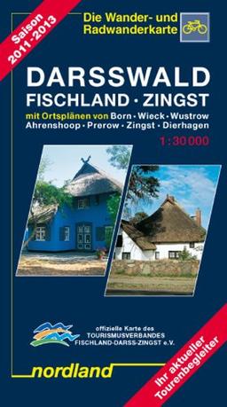 Nordland Karten, Darsswald, Fischland, Zingst: Mit Ortsplänen von Born, Wieck, Wustrow, Ahrenshoop, Prerow, Zingst, Dierhagen. Ihr aktueller Tourenbegleiter