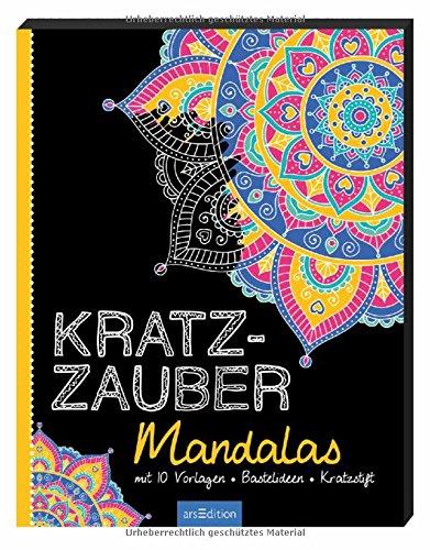 Kratzzauber Mandalas: mit 10 Vorlagen, Bastelideen, Kratzstift (Malprodukte für Erwachsene)