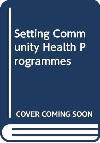 Setting Community Health Programmes