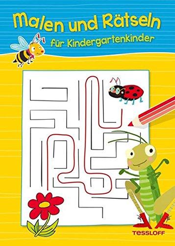 Malen und Rätseln für Kindergartenkinder: Suchen, Zählen, Zuordnen, Verbinden ab 3 Jahren (Rätsel, Spaß, Spiele)