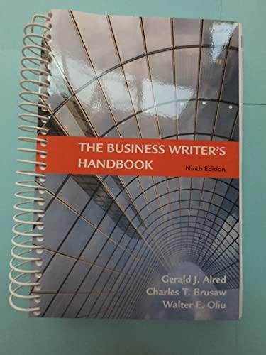 The Business Writer's Handbook