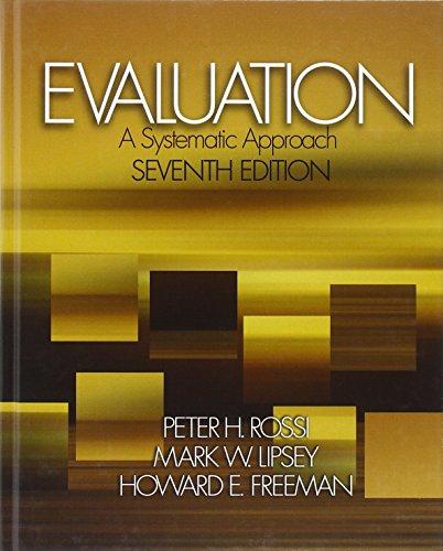 Evaluation: A Systematic Approach