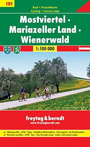 Mostviertel - Mariazeller Land - Wienerwald 1 : 100 000. Rad- und Freizeitkarte. GPS-Punkte, Freizeitführer, Ortsregister