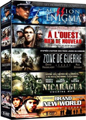 Coffret guerre : mission enigma ; à l'ouest rien de nouveau ; zone de guerre ; nicaragua ; brand new world [FR Import]