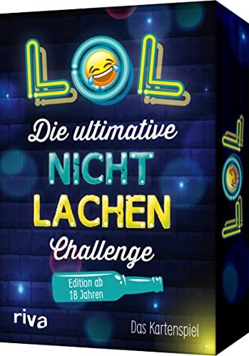 LOL – Die ultimative Nicht-lachen-Challenge – Edition ab 18 Jahren: Das Kartenspiel. Mit den besten Witzen, Flachwitzen, Scherzfragen für Erwachsene. Partyspiel mit Trinkspielvariante