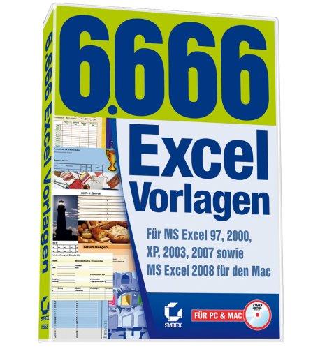 6.666 Excel-Vorlagen