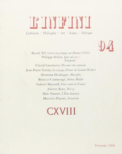 Infini (L'), n° 94