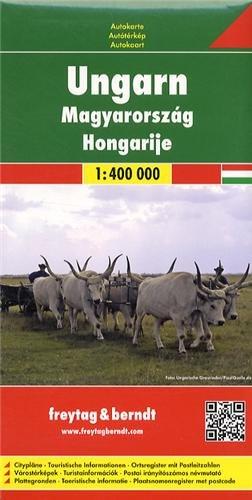 Freytag Berndt Autokarten, Ungarn - Maßstab 1:400.000 (Europa)