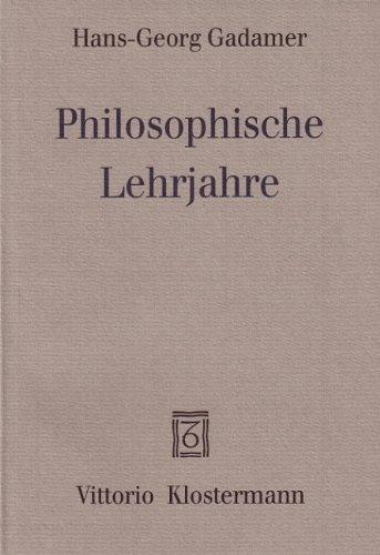 Philosophische Lehrjahre. Eine Rückschau