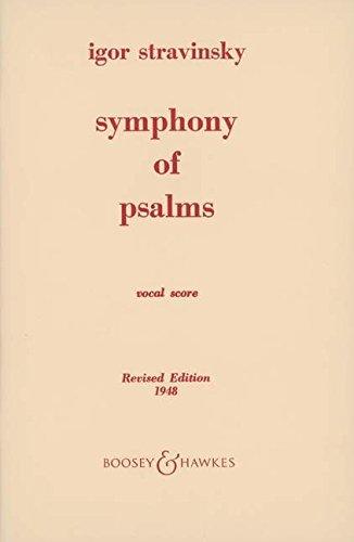 Psalmensymphonie: gemischter Chor (SATB) und Orchester. Klavierauszug.