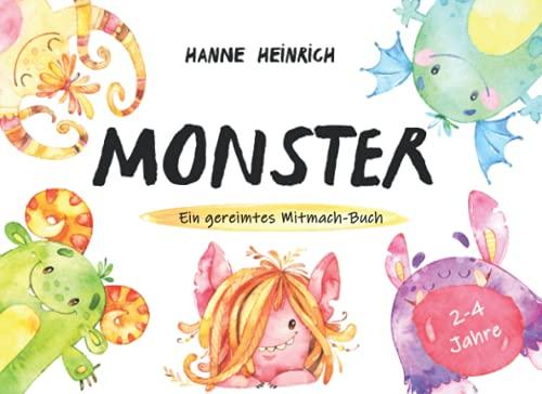 Monster. Ein Bilderbuch für Kinder von 2 bis 4 Jahren: Das Mitmach-Buch für ein starkes Selbstbewusstsein für Kinder