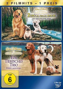 Zurück nach Hause - Die unglaubliche Reise / Ein tierisches Trio - Wieder unterwegs (2 Dis [2 DVDs]