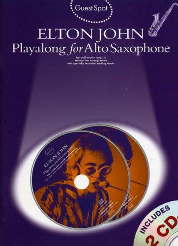 Guest Spot Elton John Playalong For Alto Saxophone Asax Book/2Cd