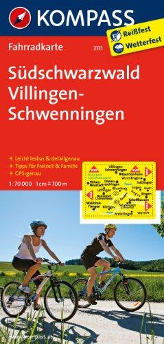 Südschwarzwald - Villingen - Schwenningen: Fahrradkarte. GPS-genau. 1:70000 (KOMPASS-Fahrradkarten Deutschland)