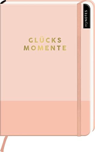 myNOTES Notizbuch A5: Glücksmomente: Notebook medium, gepunktet | In minimalistischem Desgin / Pastell Rosé: Ideal als Bullet Journal oder Tagebuch