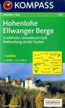 Hohenlohe-Ellwanger Berge 1 : 50 000: Crailsheim. Schwäbisch Hall. Rothenburg ob der Tauber. Wander- und Bikekarte