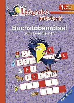 Buchstabenrätsel zum Lesenlernen (1. Lesestufe) (Leserabe - Rätselspaß)