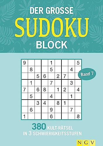 Der große Sudoku-Block Band 7: 380 Kult-Rätsel in 3 Schwierigkeitsstufen