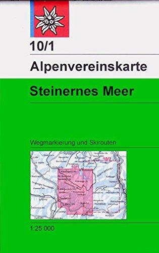 Steinernes Meer: Wegmarkierungen und Skirouten - Topographische Karte 1:25.000: Wege und Ski (Alpenvereinskarten)