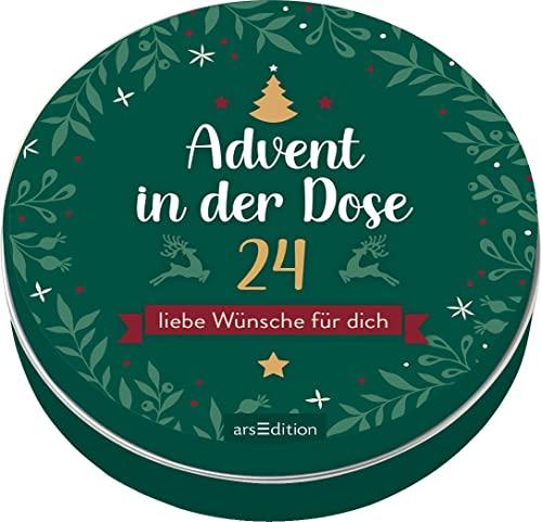 Advent in der Dose. 24 liebe Wünsche für dich: Herzerwärmender Adventskalender für Erwachsene