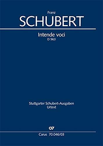 Intende voci (Klavierauszug): Offertorium. Tenor-Arie mit Chor D 963, 1828