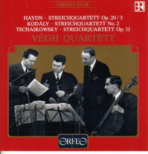 Haydn: Streichquartett Op. 20/3 / Kodály:Streichquartett No.2 / Tschaikowsky: Streichquartett Op.11