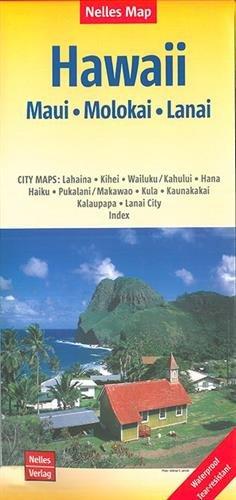 Nelles Map Landkarte Hawaii : Maui, Molokai, Lanai: 1:150.000 | reiß- und wasserfest; waterproof and tear-resistant; indéchirable et imperméable; irrompible & impermeable