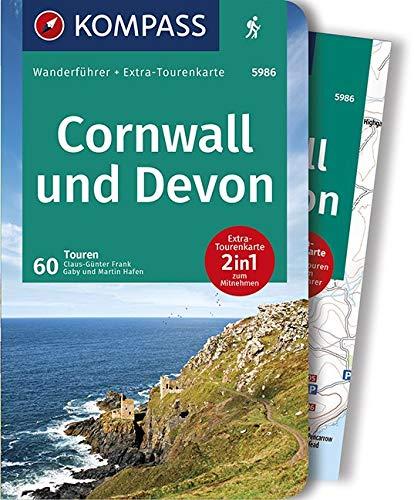 KOMPASS Wanderführer Cornwall und Devon: Wanderführer mit Extra-Tourenkarte 1:50000, 60 Touren, GPX-Daten zum Download.